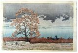 Lakeside Shower at Matsue by Kawase Hasui  6mm Seal