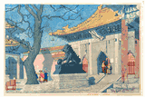 Lama Temple, Peking by Elisabeth Keith <br> Pre-Earthquake