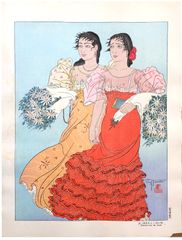 Le Chemin a l'Eglise by Paul Jacoulet