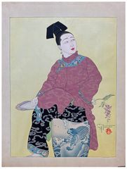 Le Tabouret de Porcelaine by Paul Jacoulet