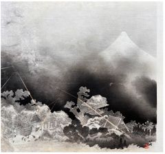 Lightning over Mt Fuji After Katsushika Hokusai POSTHUMOUS