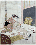 Lovers on a Veranda by Suzuki Harunobu