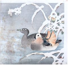 Mandarin Ducks by Nagamachi Chikuseki