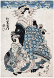 Matsuba and Courtesan by Keisai Eisen