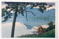 Matsubara Lake by Kawase Hasui