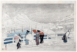 Snow at Matsue Bridge by Oda Kazuma 1st Ed.