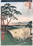 100 Views of Edo # 84 Deluxe 1st Edition by Ando Hiroshige