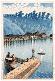 Mihogaseki Beach in Izumo Province by Kawase Hasui