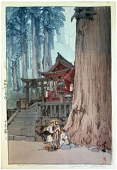 Misty Day in Nikko by Hiroshi Yoshida