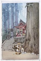 Misty Day in Nikko by Hiroshi Yoshida