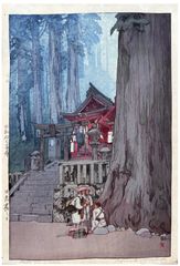 Misty Day in Nikko by Hiroshi Yoshida