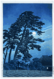 Moon at Magome by Kawase Hasui 1st Ed.