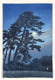 Moon at Magome by Kawase Hasui 1st Ed.