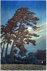 Moon at Magome by Kawase Hasui Pre WWII