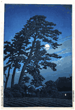 Moon at Magome by Kawase Hasui 1st Ed.