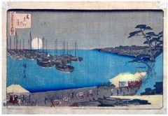 Moon at Takanawa by Ando Hiroshige 