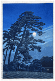 Moon at Magome by Kawase Hasui