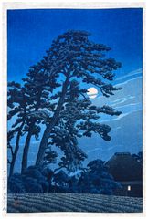 Moon at Magome by Kawase Hasui