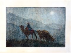 Moonlight on Western Hills by Charles W. Bartlett 