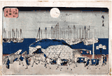 Moonlit Evening at Takanawa by Utagawa Hiroshige