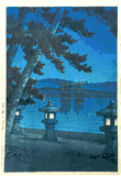 Moonlit Night at Miyajima by Kawase Hasui 1st Ed.