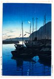 Morning at Beppu by Kawase Hasui "D" Seal