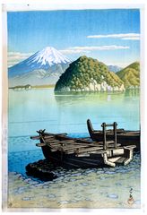 Morning at Mito Beach by Kawase Hasui 1st Ed.