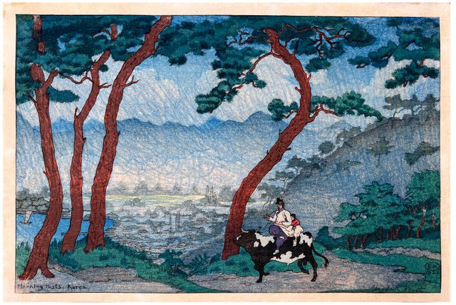 Morning Mist Korea Elizabeth Keith | Woodblock Print | Woodblock