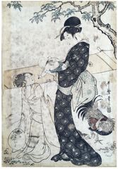 Mother and Her Baby by Utamaro