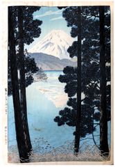 Mount Fuji from Lake Ashinoko by Shiro Kasamatsu