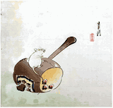Mouse and Mallet by Ogata Gekko