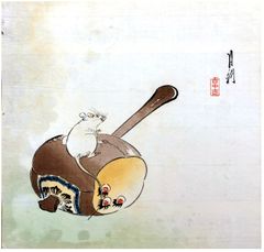 Mouse and Mallet by Ogata Gekko