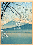 Mt Fuji from Kishio by Kawase Hasui Gift Seal