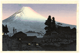 Mt Fuji from Mizukubo in the Evening by Shotei