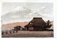 Mt. Fuji from Narusawa by Kawase Hasui 6mm Seal