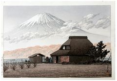 Mt. Fuji from Narusawa by Kawase Hasui 6mm Seal
