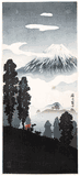 Mt Fuji in Mist by Shotei
