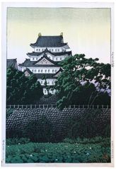 Nagoya Castle by Kawase Hasui 1st Ed.