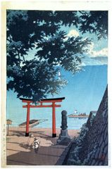 Nikko Chuzenji Lake by Kawase Hasui "C" Seal