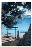 Nikko Chuzenji Lake by Kawase Hasui 1st Ed.