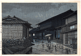 Nissaka on the Tokaido Road by Kawase Hasui
