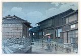 Nissaka on the Tokaido Road by Kawase Hasui