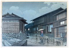 Nissaka on the Tokaido Road by Kawase Hasui