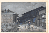 Nissaka on the Tokaido Road by Kawase Hasui