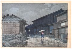 Nissaka on the Tokaido Road by Kawase Hasui