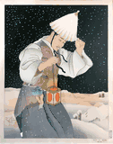 Nuit de Neige by Paul Jacoulet ***FRAMED***
