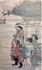 Off the Temple by Katsushika Hokusai 