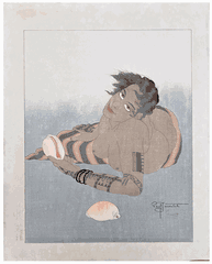 La Femme Tatouee by Paul Jacoulet