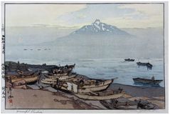 Peaceful Rishiri by Hiroshi Yoshida