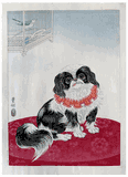 Pekingese Dog by Ohara Koson